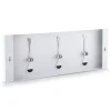 Appendiabiti a muro in metallo Evan 3 White
