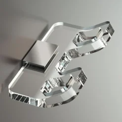 Appendiabiti da parete in plexiglass Casper Two