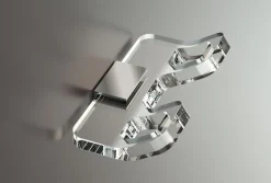 Appendiabiti da parete in plexiglass Casper Two