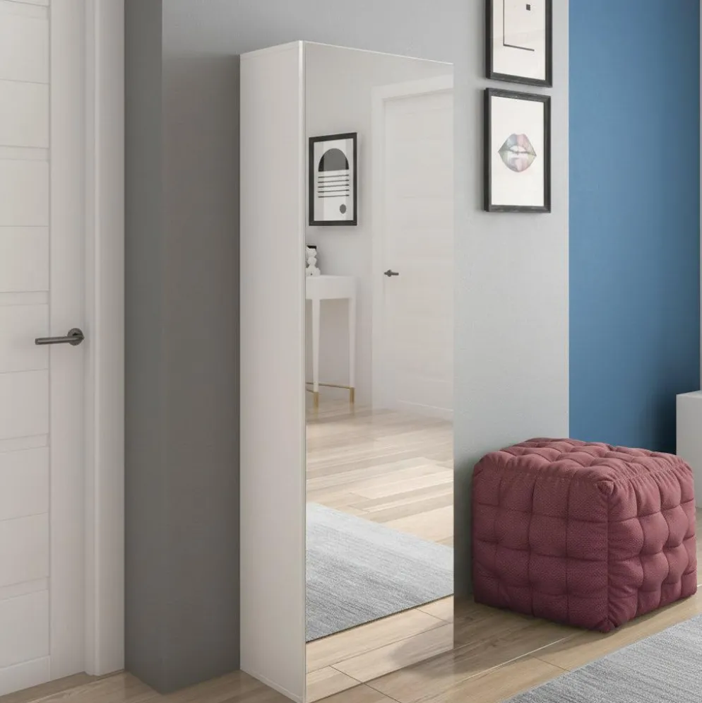 Armadio guardaroba ingresso con specchio Keris B