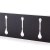 Attaccapanni a muro in metallo Evan 3 Black