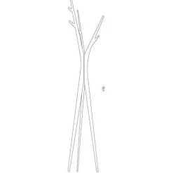 Attaccapanni da terra in legno a forma di albero Treepod