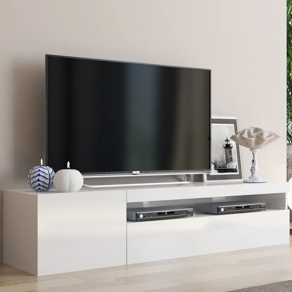 Base porta TV Bandol White