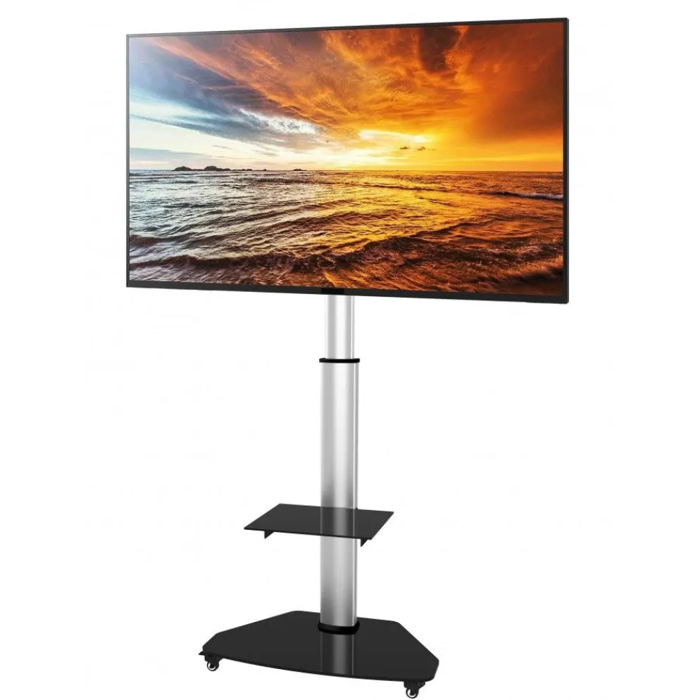 Carrello porta TV Agile regolabile e ruotabile