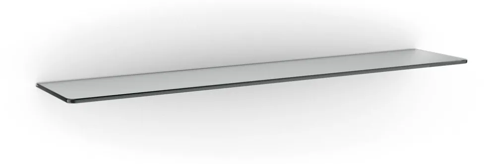 Cinque mensole in vetro trasparente 90 cm Row Maxi