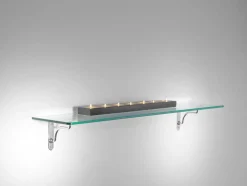 Cinque mensole in vetro trasparente 90 cm Row Maxi