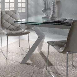 Coppia sedie a slitta design moderno Armas