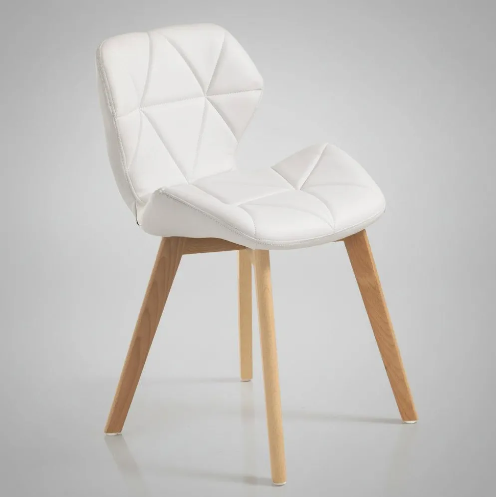 Coppia sedie imbottite Eleanor White