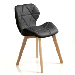 Coppia sedie imbottite Eleanor Black