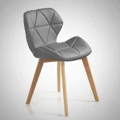 Coppia sedie imbottite Eleanor Grey