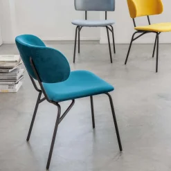 Coppia sedie imbottite per sala pranzo Cordoba