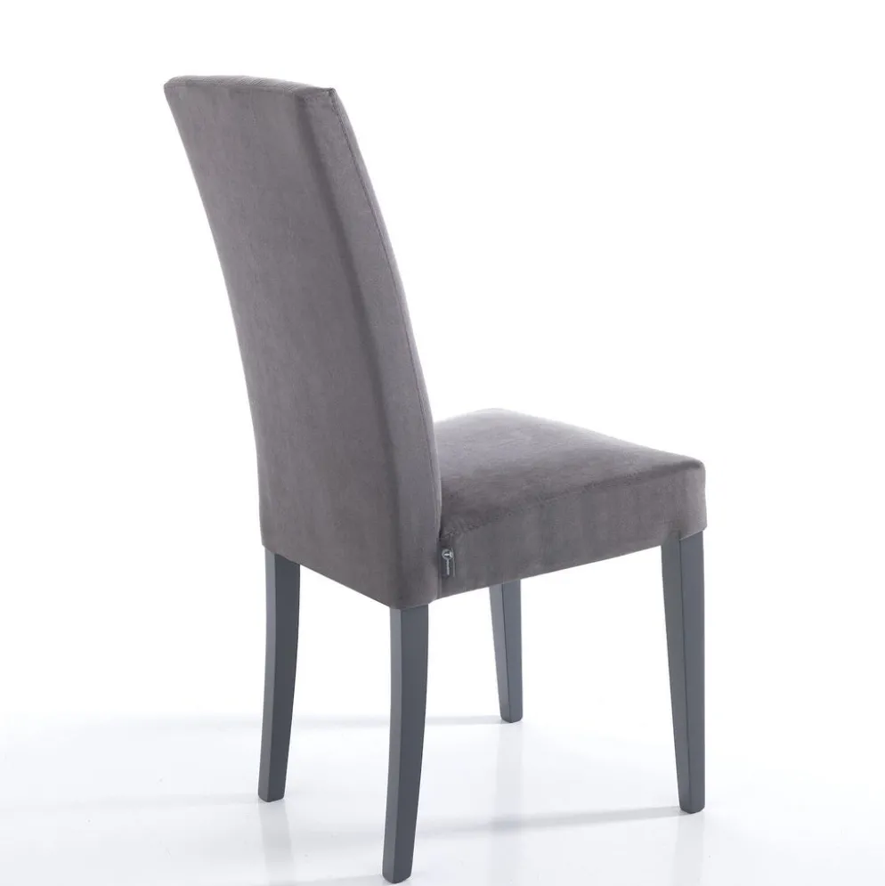 Coppia sedie imbottite Vona Grey