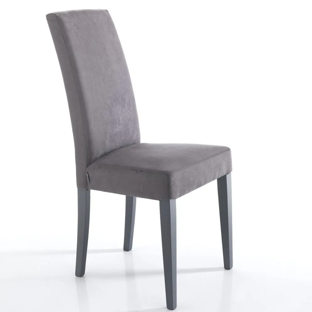 Coppia sedie imbottite Vona Grey
