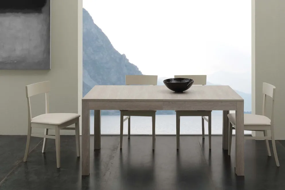 Coppia sedie in legno ed ecopelle Candis