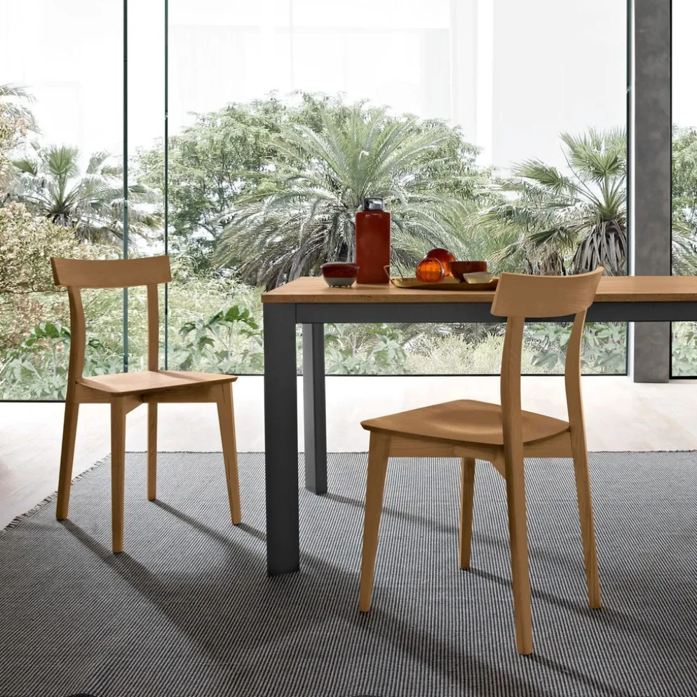 Coppia sedie in legno massello Sylven