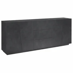 Credenza moderna Annabel 4A/3C Slate