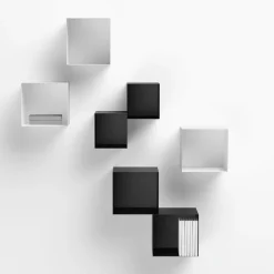 Cubo da parete in acciaio Naoki