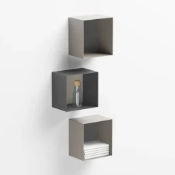 Cubo da parete in acciaio Naoki