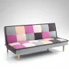 Divano letto clic clac in tessuto multicolor Jorgen