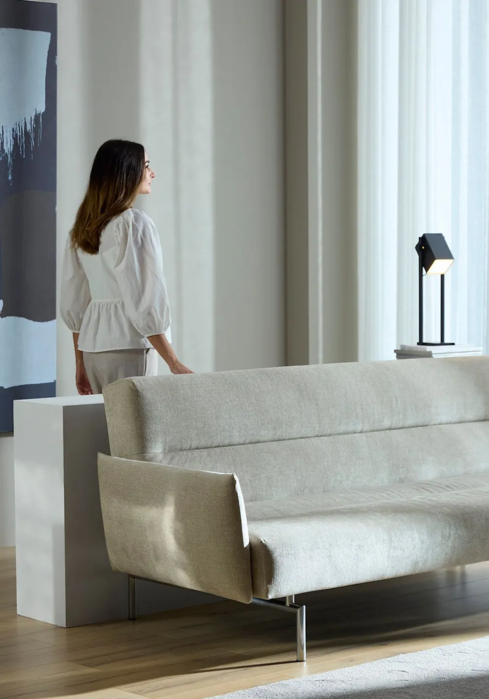 Divano letto con braccioli Jillis Arms