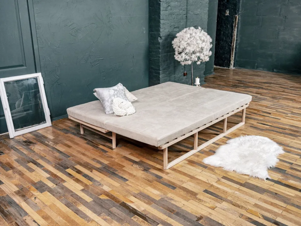 Divano letto in legno Mikkeli