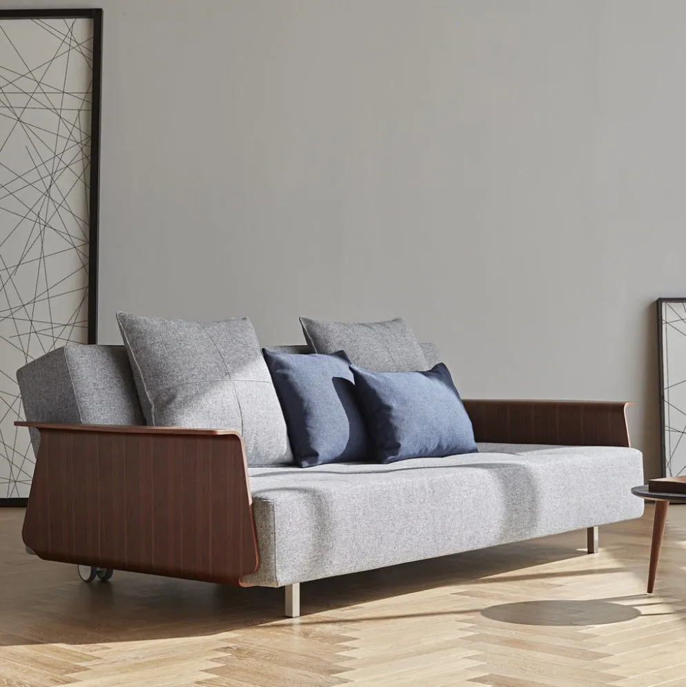 Divano letto matrimoniale con braccioli Longhorn
