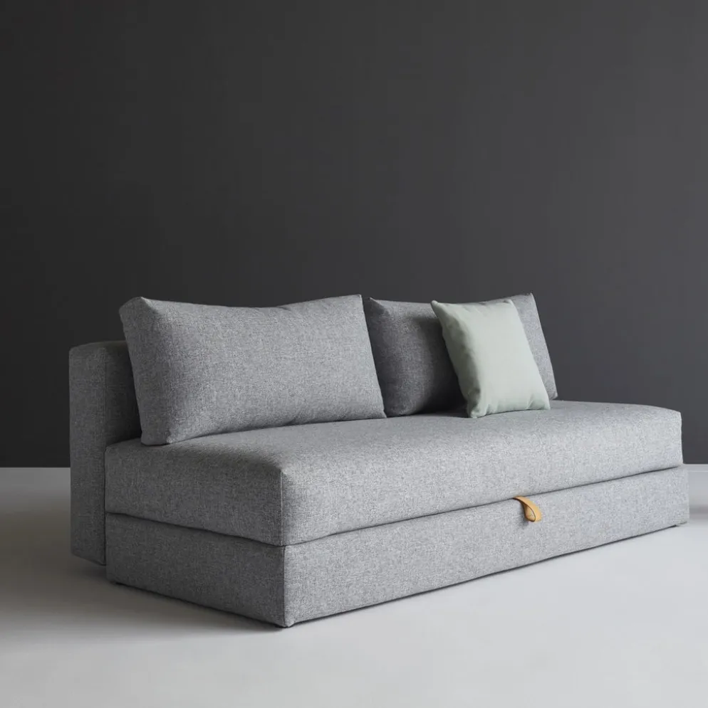 Divano letto matrimoniale con contenitore Osvald