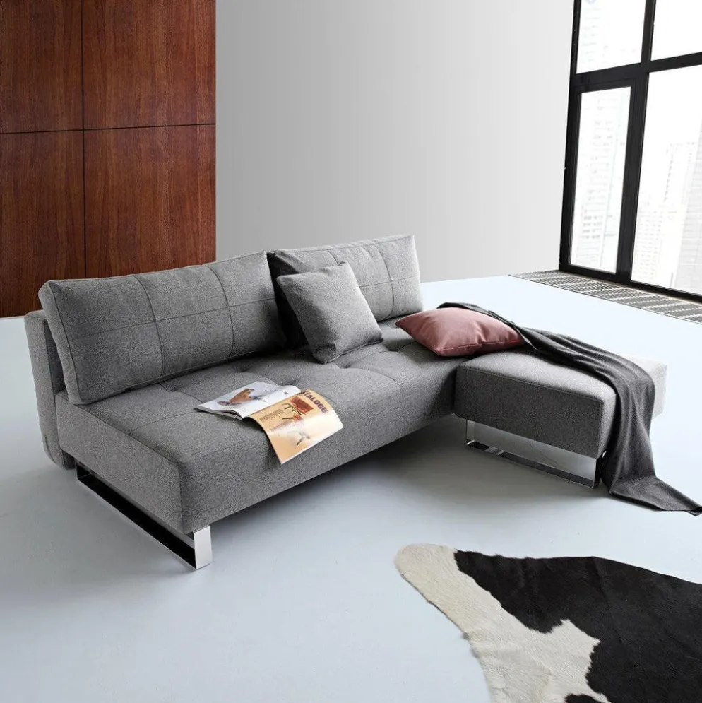 Divano letto matrimoniale in tessuto Supremax Deluxe
