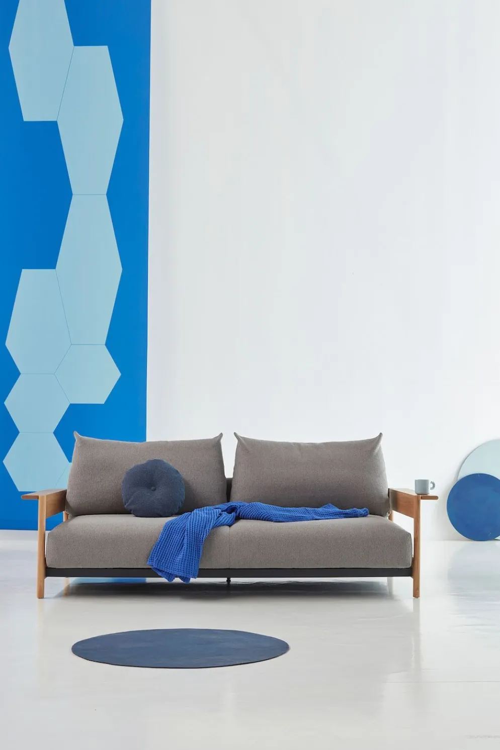 Divano letto matrimoniale Malloy Wood