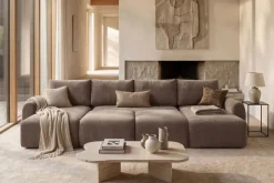 Divano letto matrimoniale Norum Curve U