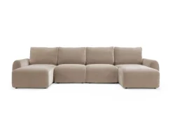 Divano letto matrimoniale Norum Curve U