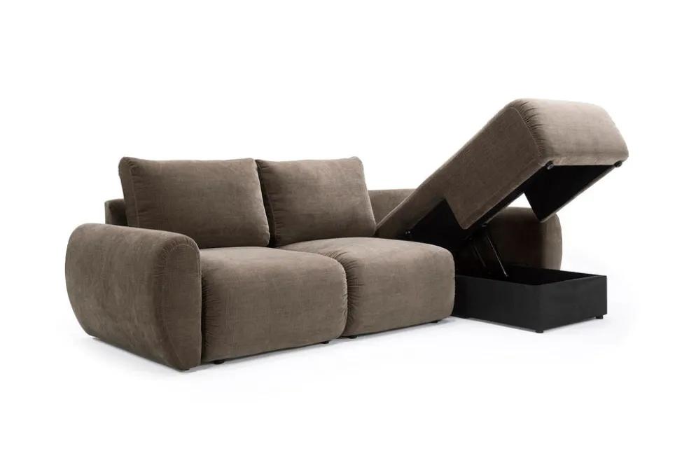 Divano letto matrimoniale Norum Curve Chaise