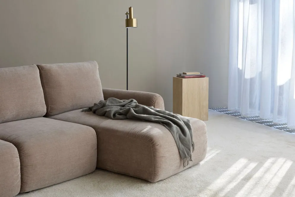 Divano letto matrimoniale Norum Curve Chaise