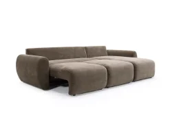 Divano letto matrimoniale Norum Curve Chaise
