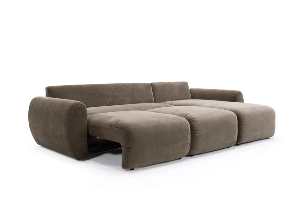 Divano letto matrimoniale Norum Curve Chaise