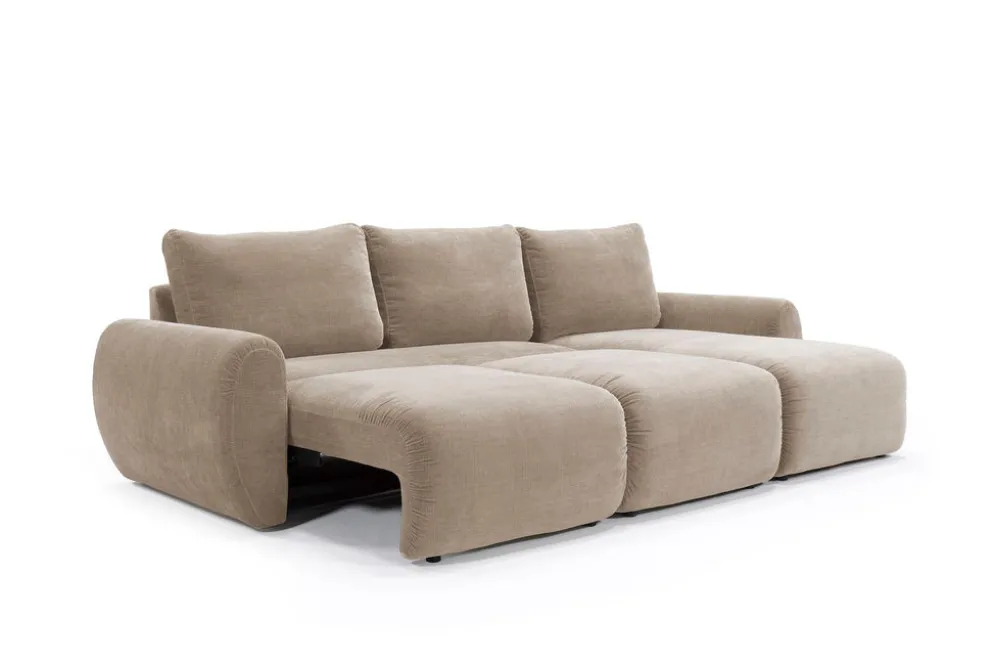 Divano letto matrimoniale Norum Curve Chaise