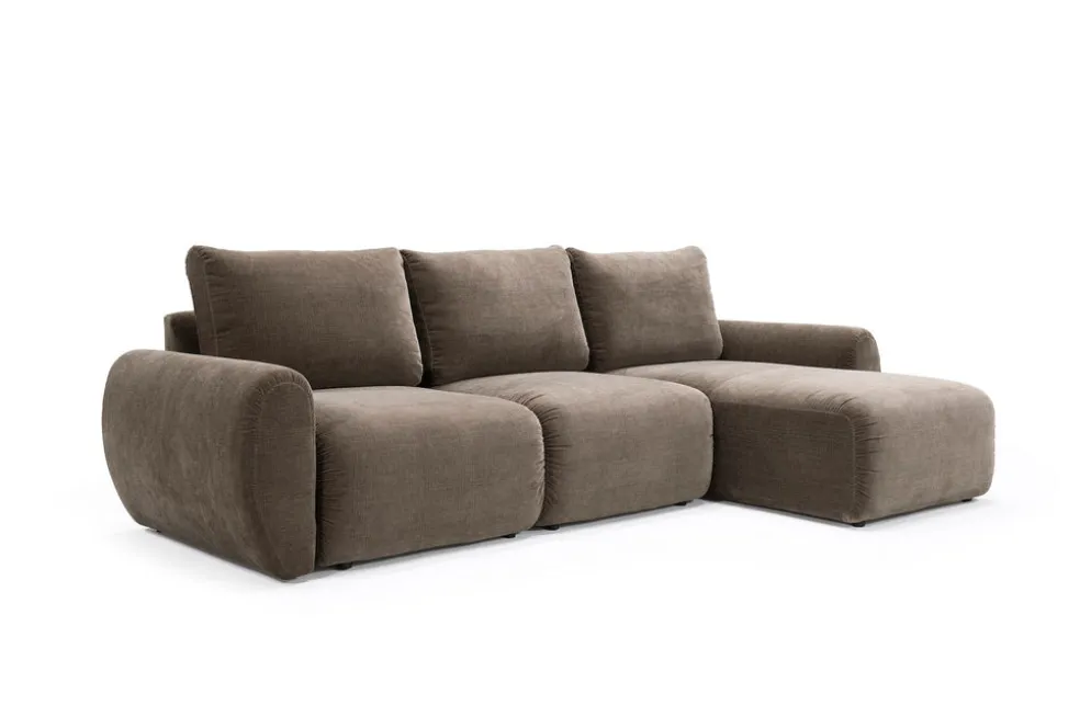 Divano letto matrimoniale Norum Curve Chaise