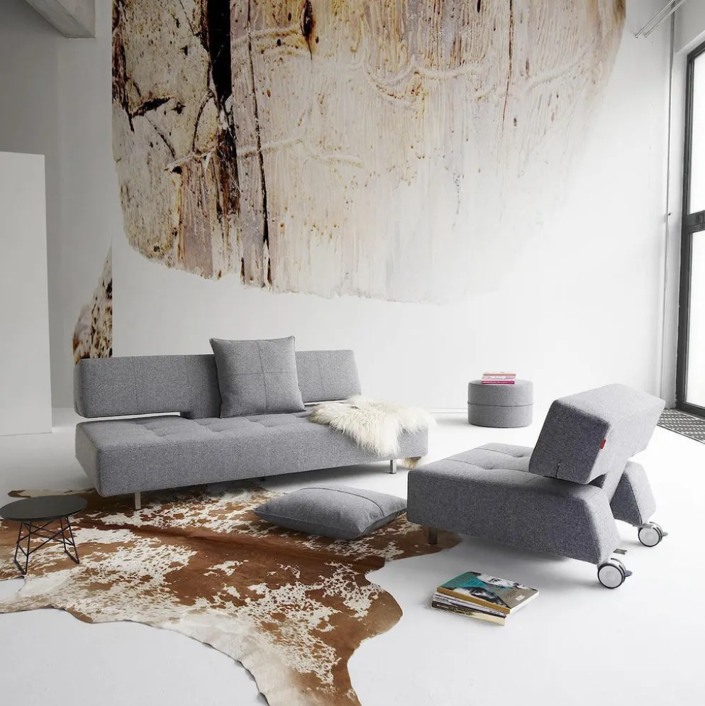 Divano letto matrimoniale su ruote 210 cm Longhorn