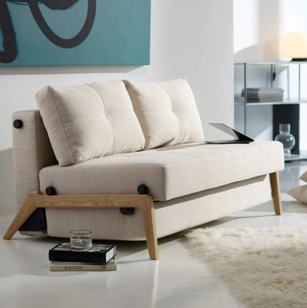 Divano letto matrimoniale trasformabile 140 cm Cubed