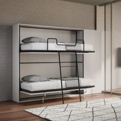 Letto a castello a scomparsa con mobili Auda H