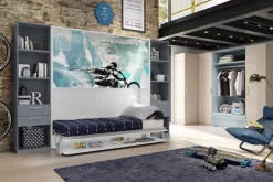 Letto a castello a scomparsa design moderno Express