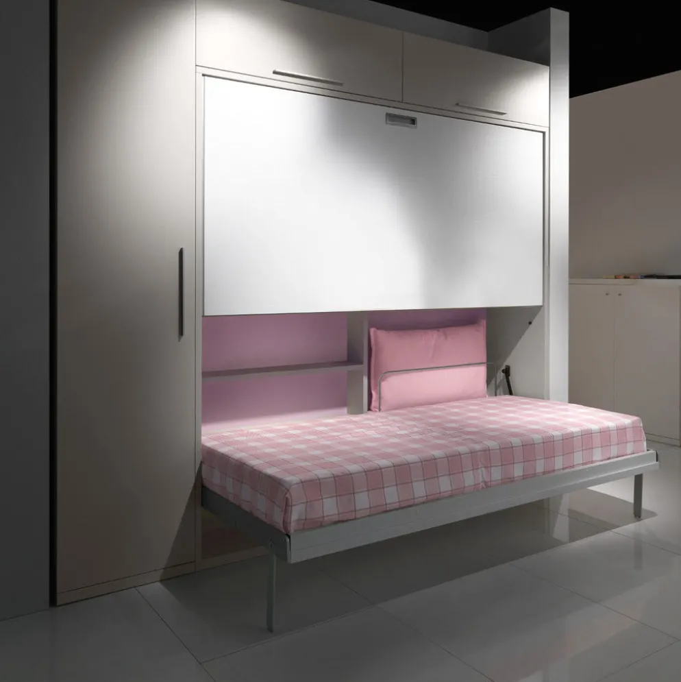 Letto a castello a scomparsa due letti indipendenti Duetto