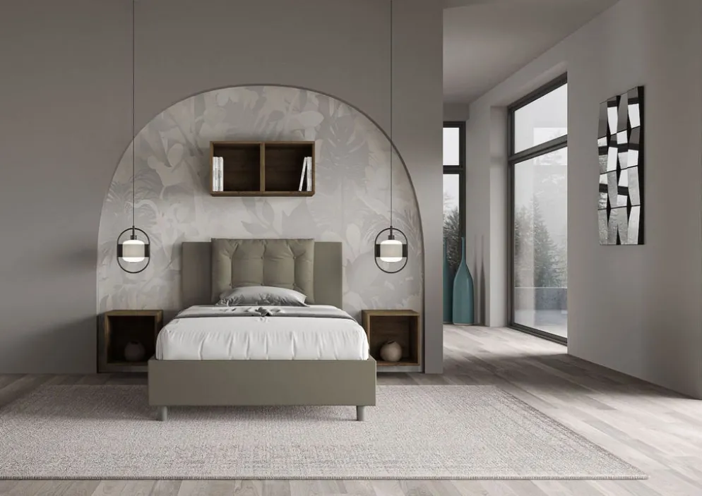Letto ad una piazza e mezza con contenitore Martigues