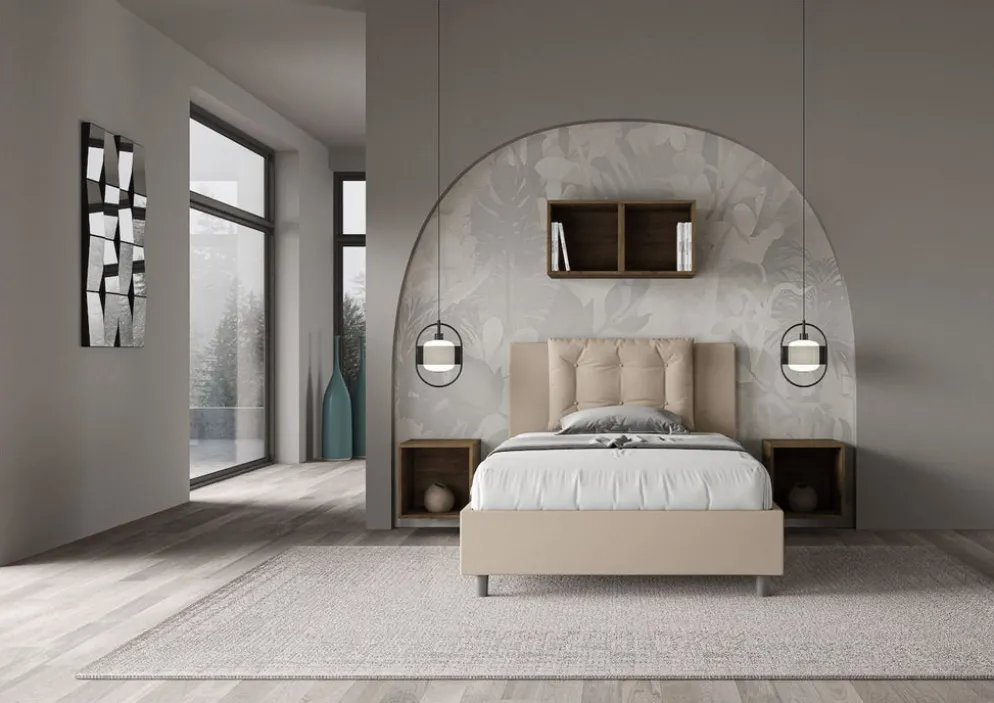 Letto ad una piazza e mezza con contenitore Martigues