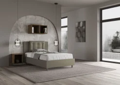 Letto ad una piazza e mezza con contenitore Martigues