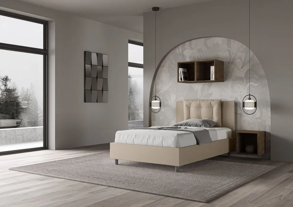 Letto ad una piazza e mezza con contenitore Martigues