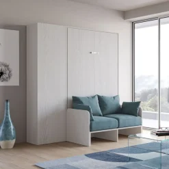 Letto a scomparsa con divano alla francese con colonna Lexton
