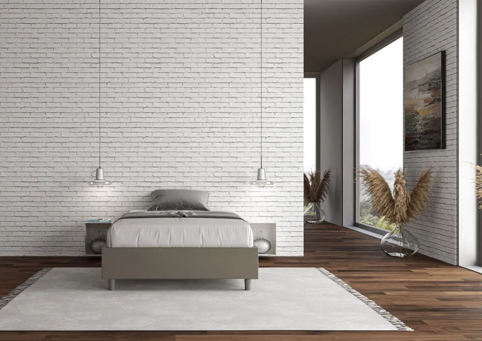 Letto contenitore una piazza e mezza sommier Dynasty