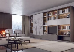 Letto matrimoniale a scomparsa verticale Pratico