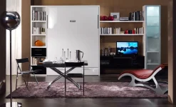 Letto matrimoniale a scomparsa verticale Pratico